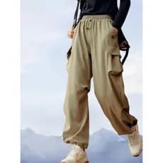 Visitante calças casuais calças femininas TAMMBM92803 ao ar livre primavera outono solto calças exclusivas inverno bolso