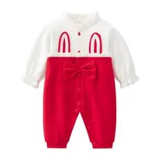 Roupas de bebê outono inverno roupas vermelho macacão bebê menina Super bonito mês inteiro cem dias princesa macacão inv