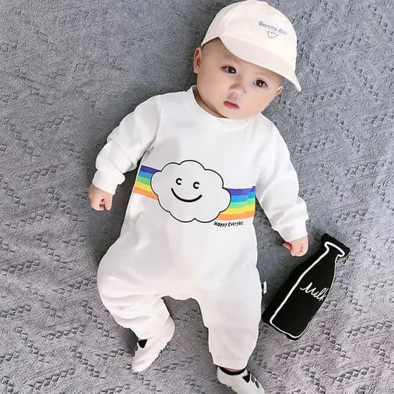 Roupas de bebê recém-nascido outono inverno terno menino inverno bebê menina macacão Outing abraço roupas bonito Super e