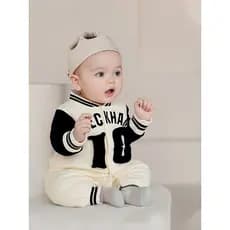 2026 roupas de bebê primavera outono macacão uniforme de beisebol bebê menino início do outono Outing roupas macacão peq