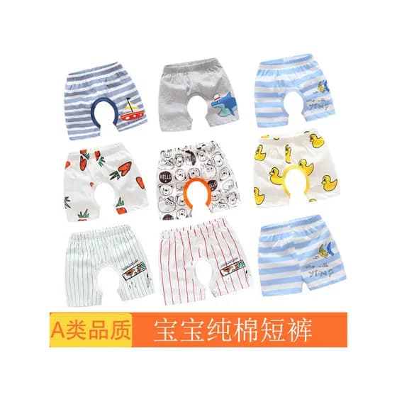 2026 novo estilo bebê crianças Shorts de verão roupas infantis algodão puro masculino feminino calças de bebê estilo fin
