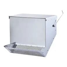 Alimentador de gaiola de coelho pequeno dispensador de comida de Animal alimentador de coelho de Metal com tampa adequad