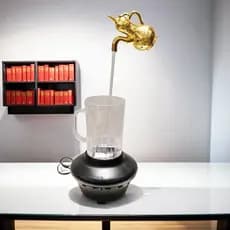TikTok novo criativo mágico pendurado ornamentos de água torneira circulante entrada da fonte Bafanglaicai brinquedos má
