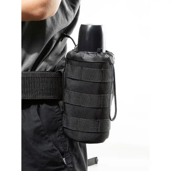 Esportes ao ar livre tático garrafa de água capa térmica copo saco garrafa de água pendurado saco engrossado resistente