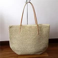 [6] bolsa de palha feminina bolsa de ombro bolsa de palha bolsa de crochê All-Match versão coreana bolsa de verão bolsa