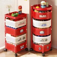 Dopamina lanche Rack pequeno carrinho móvel piso doméstico sala de estar lanche armário Multi-camada