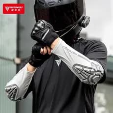 Motocicleta equitação resistente ao choque cotovelo almofada manga quatro estações ciclismo protetor solar cotovelo almo