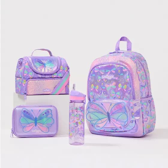 Austrália smiggle mochila crianças inteligente bonito mochila estudante mochila de grande capacidade saco de lazer ao ar