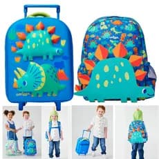 Austrália smiggle mochila escolar estudantes da escola primária chapéu médio dos desenhos animados mochila dinossauro es