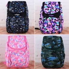 Estoque pronto Austrália smiggle Papelaria Estudante Roxo Flip Anti-Queda Fivela de Cintura Tamanho Grande Ombro Duplo D