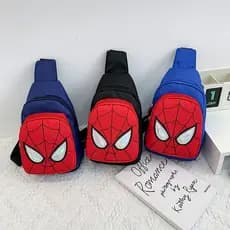 Bonito dos desenhos animados Spiderman crianças saco de peito passeio viagem menino saco do mensageiro luz All-Match men