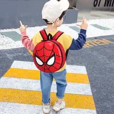 Jardim de infância 2-3-5 anos de idade bebê mochila versão coreana Ultra leve bonito menino mochila dos desenhos animado