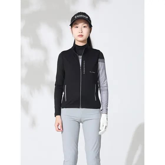 EG roupas de golfe infantis meninas colete fino lã malha jaqueta outono inverno novo estilo juventude roupas superiores