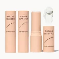 Bastão de Silicone para Remoção de Cicatrizes, 60% de Conteúdo de Silicone, Adequado para Rosto e Corpo, Aplicador Manua