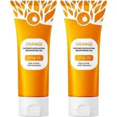 Gel Esfoliante Enzimático de Laranja, Gel Esfoliante Orgânico para Rosto e Corpo, Esfoliante Facial, Gel ZOOH