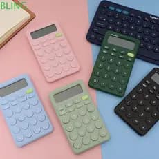 Calculadora matemática, em cores vibrantes, com botões grandes, mini calculadora eletrônica portátil, adequada para uso