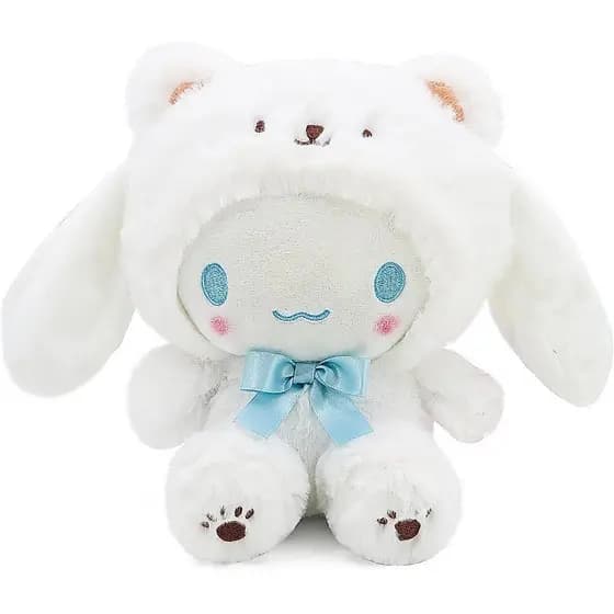 Série de fantasias de urso branco de desenho animado, brinquedo de pelúcia macio, brinquedo adorável, almofada de pelúci