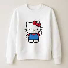 Blusa Moletom Hello Kitty Desenho Fofo Confortavel