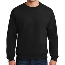 Moletom Preto Liso Feminino Masculino | Básico, Confortável e Estiloso Unissex | Gola Careca