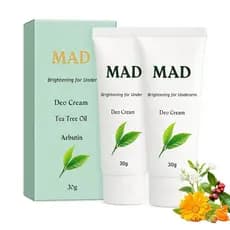 Creme Desodorante Mad para Axilas Escuras, Cotovelos, Joelhos, para Pele Sensível 30g(2)