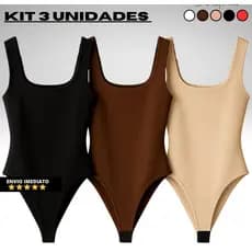 Alça Grossa QUADRADO BODY KIT 3 pçs Suplex Sem Bojo Alça Larga Pro Verão Moda Grinca Básico Dia Dia