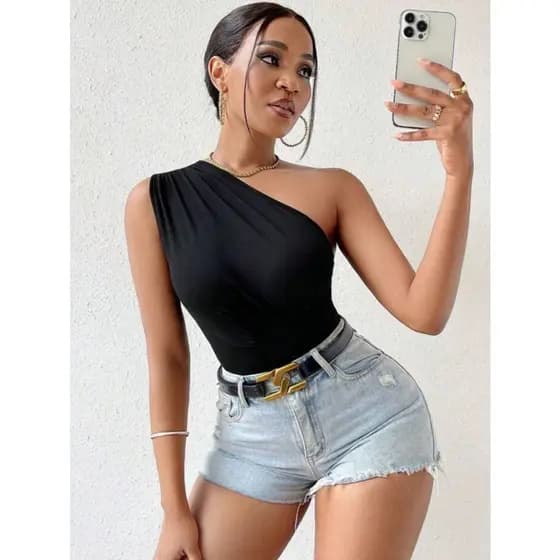 VaVaBold Blusinha Mula manca sem bojo Roupa feminina Top pra verão