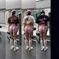 Mangas curtas de algodão puro pesado, blusas esportivas femininas soltas e Fitness, camisetas