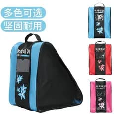 Bolsa para patins infantis, bolsa para armazenamento de patins de adulto, bolsa de ombro para patins de três camadas, bo