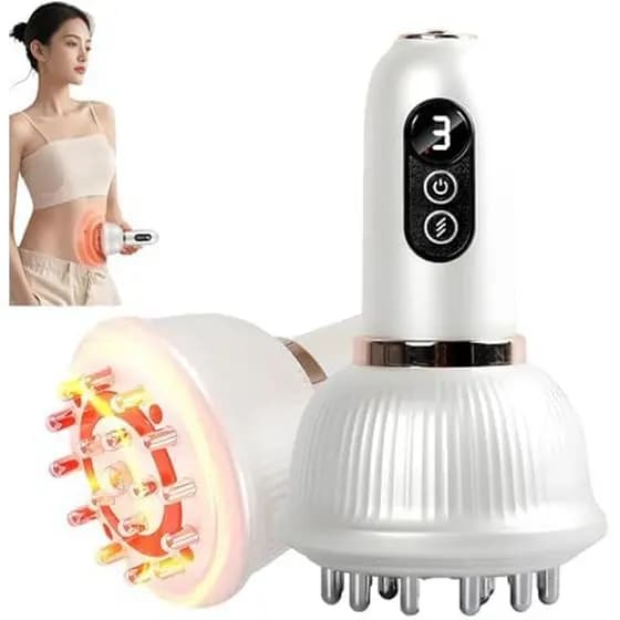 Massageador De Drenagem Linfática Para Contorno Corporal , Anticelulite Com Luz Vermelha , Calor & amp ; Vibração , 9 Mo