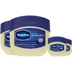 Vaselina Petroleum Jelly, Kit com 4 Tamanhos Variados – Protetor de Pele Hipoalergênico, Pomada Cicatrizante Sem Perfume
