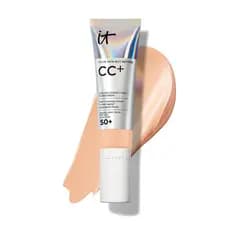 IT Cosmetics CC+ Cream - Base de Cobertura Total Natural com FPS 50+, Corretor de Cor e Sérum Hidratante Antienvelhecime