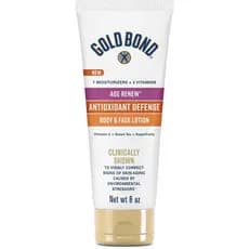 Loção Corporal e Facial Gold Bond Age Renew Antioxidant Defense, Ilumina, Suaviza e Uniformiza o Tom da Pele, Hidratante