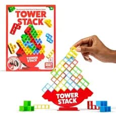 TowerStack-Jogo de Empilhamento para 2 Jogadores para Crianças, Adolescentes e Adultos | -ConjuntoDeBlocosDeConstruçãoFa