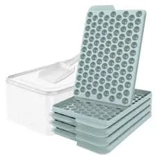Forma de Gelo Mini WIBIMEN |   104 peças, 4 pacotes, envio urgente |   Inclui caixa de gelo e colher para gelo. |   Muit