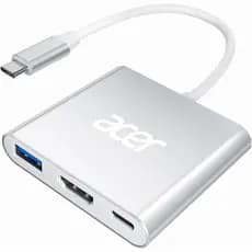 Adaptador Acer USB C para HDMI, Adaptador 4K Tipo C para HDMI com USB 3.0 de 5Gbps, PD 100W, Hub Adaptador Multiportas A