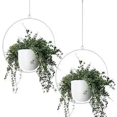 Plantador Suspenso Para Plantas Internas E Externas Cabide De Planta De Teto De Parede Minimalista De Metal Do Século Mé