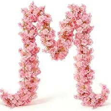 YRIOWMI 10 Pcs 59FT Guirlanda De Flor De Cerejeira De Seda Artificial , Videiras De Flores Sakura Penduradas Para Festa