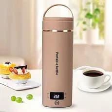 Chaleira Elétrica De Viagem Mini Portátil , Caldeira De Água Quente Pequena Com 4 Configurações De Temperatura , Aço Ino