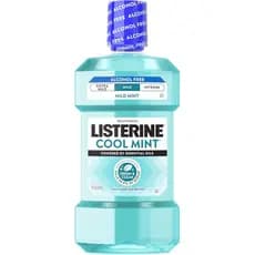 Enxaguante bucal suave sem álcool Listerine Cool Mint, elimina 99,9% dos germes que causam mau hálito, sabor menos inten
