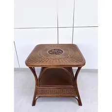 Simples rattan mesa de jantar planta Natural rattan mesa moderna simples Casual rattan mesa quadrada rattan mesa de chá