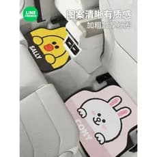 Linef linefriends pés de carro Driver principal peça única Universal dos desenhos animados Interior tapete tapete protet