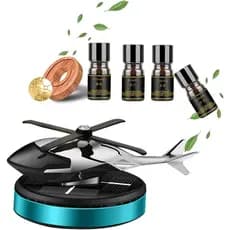 Aromatizador de ar para carro, helicóptero rotativo movido a energia solar, difusor de aroma em liga de alumínio, Aces