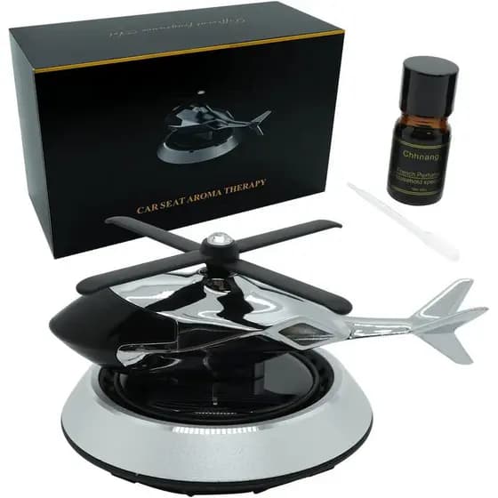 Aromatizador de ar rotativo para carro movido a energia solar, decoração criativa para perfume de carro, alivia o estres