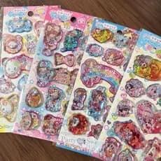 Adesivos 3D Brilhantes Estilo Japonês com Lantejoulas Padrão de Menina e Cachorrinho para Scrapbooking CC4X F3L8 2CQ6