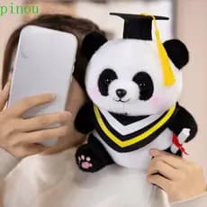 Brinquedo De Pelúcia De Panda De Formatura PINOU , Macio E Fofo , Boneca Kawaii De Desenho Animado De 25 Cm