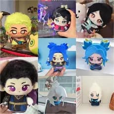JAMXUN Jogo Valorant Cravo Adorável Pelúcia Impresso Estrela Do Mar Corpo Boneca 13cm Pingente Cosplay Chaveiro Brinqued