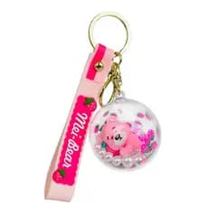 Bonito criativo novo estilo morango urso bola chaveiro único casal saco morango pingente fabricante presente decoração