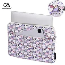 Capa Case Notebook Sleeve Impermeavel Urso Branco Faculdade Trabalho Kawaii Coreano