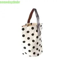 SOMEDAYZL0M Bolsa Balde De Lona De Bolinhas , Lancheira Estilo Coreano , Sacola De Múmia De Grande Capacidade