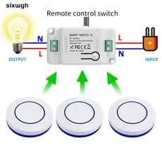 Interruptor Sem Fio De Controle Remoto 433MHz Rf Botão Para Lâmpada Liga/Desliga Eletrodomésticos